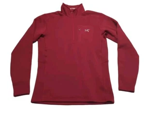 Arc’teryx Men’s RHO AR Zip Neck Size Medium Red - Picture 1 of 9