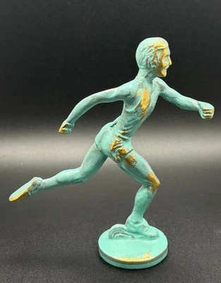 Réplica de estatua de corredor de pista de bronce del Museo Olímpico estatuilla 4,5" Foto 1 de 4