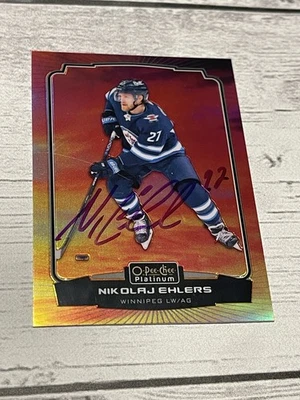 Tarjeta firmada por Nikolaj Ehlers OPC O-PEE-CHEE Platinum Sunset JSA CERTIFICADO DE AUTENTICIDAD IP Auto Jets a Foto 1 de 3