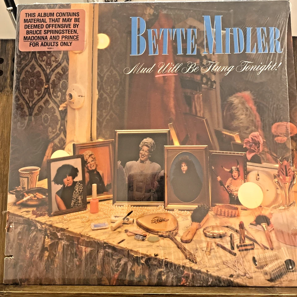 BETTE MIDLER "Mud Will Be Flung Tonight" Vinyl LP (1985) 81291-1 Atlantic VG+/G+ - Image 1 of 4