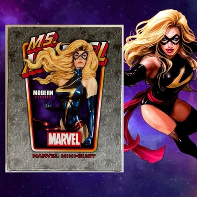 Marvel Bowen Designs Ms. Marvel mini-bust MIB #0489/1000 Modern Carol Danvers - Image 1 of 4