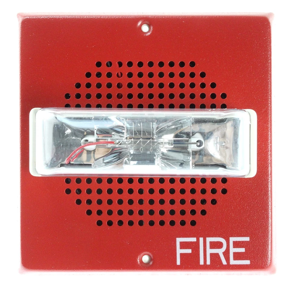 Wheelock E70 Series Wall Mount Speaker Strobe - Red (E70-24MCW-FR)