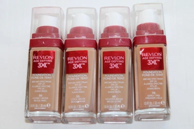 Revlon Age Defying 3X Foundation SPF20 1 OZ YOU CHOOSE COLOR 50 55 60 70-WRC - Image 1 of 4