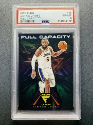 2022-23 Panini Flux LeBron James #18 Full Capacity Case Hit SSP PSA 8 - Image 1 of 2