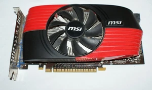 MSI Nvidia Geforce GTX550 TI 1GB Mini-HDMI/DVI x2 PCIE Graphics Card - Picture 1 of 4