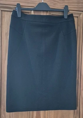 John Lewis Ladies Black Straight Skirt Size  14 - Image 1 of 4