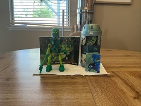 LEGO Bionicle 2001 Toa Mata Lewa Complete Set + Instructions + Canister, Poster.