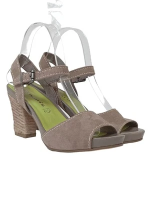 TAMARIS Sandalias de tacón alto Mujeres Sandalias de tacón Talla EU 38 marrón - Imagen 1 de 4