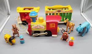 Vintage 1973 Fisher Price Little People Circus Train #991- 10 Pieces - Picture 1 of 23