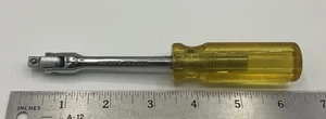 Vtg Wright Tools 2436 Flex Head 1/4in Drive Spinner Yellow Acetate Handle USA - Picture 1 of 6