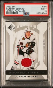 Connor Bedard 2023-24 Upper Deck SP Rookie Authentics Jersey Card RC #101 PSA 9 - Picture 1 of 3