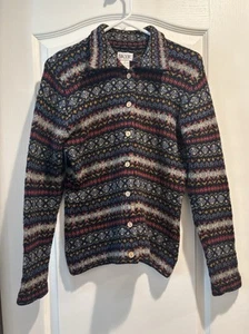 Suéter nórdico de lana de cordero Skyr vintage talla mediana - Imagen 1 de 13