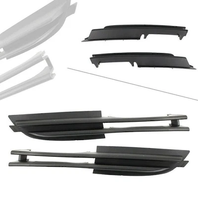 Bumper Grille For BMW 2001-2006 325i 1999-2000 323i Sedan Set of 2 LH & RH Black Foto 1 de 4