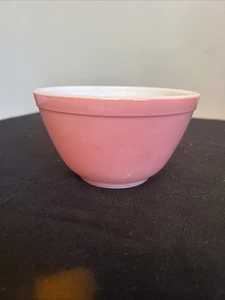 Cuenco mezclador vintage Pyrex #401 rosa macizo 1,5 pinta #5 - Imagen 1 de 3