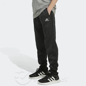NEW Adidas Boys Focus 3-Stripe Tricot Elastic Waistband Slim Jogger Pants NWT - Picture 1 of 13