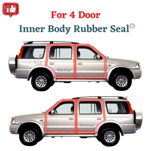 Ford Everest 2003 - 2014 Weatherstrip carrocería interior sello de goma (para 4 puertas) - Imagen 1 de 8