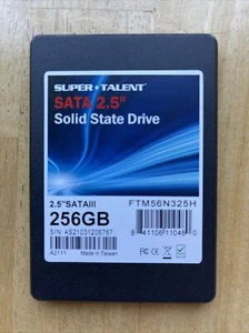 Super Talent 256GB SSD 2.5" SATA III Solid State Drive FTM56N325H - Picture 1 of 2