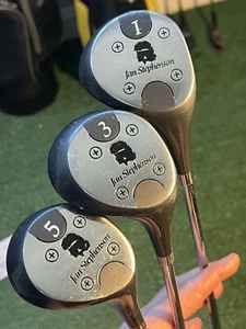 Dunlap Jan Stephenson 1, 3, 5 Wood, Ladies Right Hand, Swing Rite Grip - Picture 1 of 14