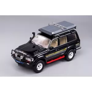 KENG FAI TOYS TOYOTA LAND CRUISER 1990 J8 NOIR AVEC GALLERIE ET ACCESSOIRES 1/18 - Imagen 1 de 1