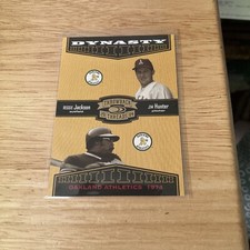 2004 Donruss Throwback Threads Dynasty Reggie Jackson/Jim Hunter 0839/1500 #D-3