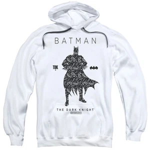 BATMAN PAISLEY SILHOUETTE Adult Pullover Hooded Sweatshirt Hoodie SM-3XL - Picture 1 of 2