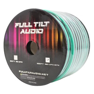 Full Tilt Audio 16GA Tinned Oxygen Free Copper Speaker Wire Teal/Black Lot - Picture 1 of 4