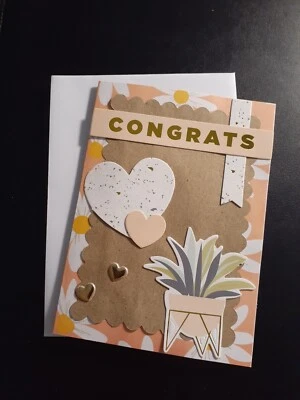 Tarjeta de felicitación de oficina 3D hecha a mano - ¡Felicidades! Foto 1 de 4