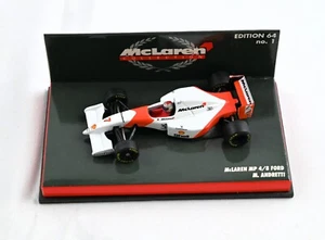 Autographed Mclaren Ford Mp4/8 Michael Andretti Gp 1993 MINICHAMPS 64 No.1 - Picture 1 of 4