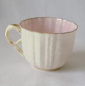 Ott and Brewer American Belleek Eggshell Pink Cup 1882-1920 - Picture 1 of 7