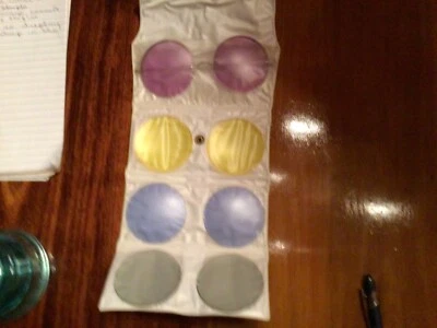 Authentic Vintage Women’s Mod Colored Round Lenses Sunglasses RARE 4 colors - Image 1 of 4