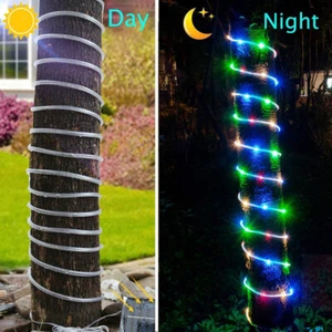 50 LEDs Solar String Lights Waterproof Garden Path Yard Decor Fairy Lamp Outdoor - Picture 1 of 19