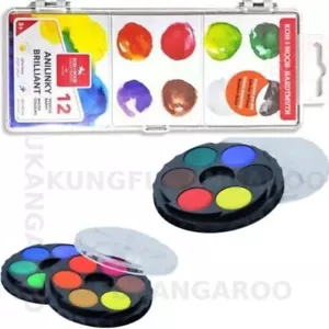 KOH-I-NOOR Anilinky & Round Disc Brilliant Water Colour Paint Water Soluble Art - Picture 1 of 8