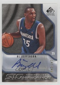 2009-10 SP Signature Edition SIGnificance /249 Al Jefferson #S-AJ Auto