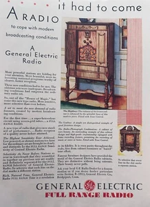Lot of (21) General Electric Radio, Television, Electronic Ads from 1930 To 1976 - Picture 1 of 21