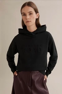 Country Road black modern logo hooded sweat, size S - Picture 1 of 12