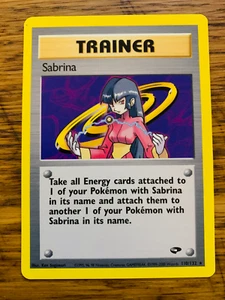 Sabrina Trainer (110/132) Rare Gym Challenge Set Pokemon Card! FREE P&P! - Picture 1 of 27