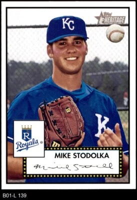 2001 Topps Heritage #139 Mike Stodolka Royals 8 - NM/MT - Image 1 of 2