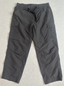 Eddie Bauer Convertible Cargo Pant L Navy Belted Hiking Trail Performance - Bild 1 von 15