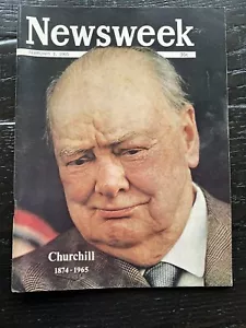 1965 Newsweek Magazine ~ WINSTON CHURCHILL ~ Newsstand Copy ~ No Label ~ NICE! - Picture 1 of 2