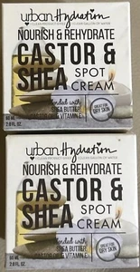 Lot Of 2 URBAN HYDRATION NOURISH & REHYDRATE CASTOR AND SHEA, SPOT CREAM 2.0 OZ. - Picture 1 of 10