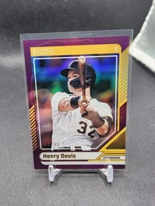 2024 DONRUSS BASEBALL HENRY DAVIS PURPLE PARALLEL #D 81/99 PITTSBURGH PIRATES - Picture 1 of 2