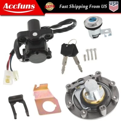 For Yamaha YZF R1 2004-2015 R6 06-15 NEW Ignition Switch Lock Set Gas Cap & Key - Image 1 of 4