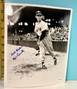 Vintage Mel Parnell Boston Red Sox Autographed Photograph JSA - Picture 1 of 3
