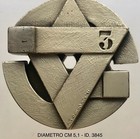 GIO’ POMODORO MEDAGLIA GRANDE MODULO SOLE 3 FIRMATA E DATATA 1981 