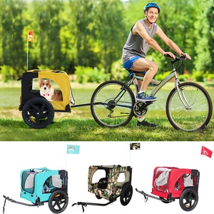 Dog Bicycle Trailer Bike Carrier Cat Stroller Jogging Wagon Small Large Dogs - Picture 1 of 48