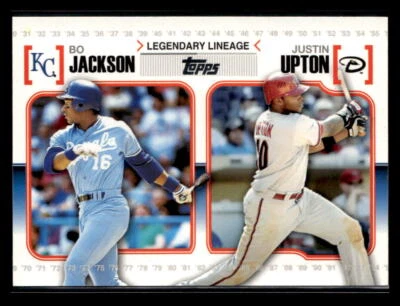 2010 Topps #LL-44 Bo Jackson / Justin Upton Legendary Lineage - Image 1 of 2