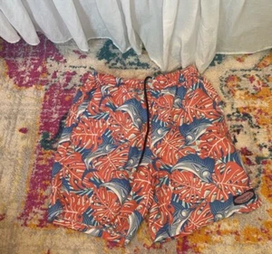 Vineyard Vines Boys Chappy Swim Trunks Marlin Size S EUC - Picture 1 of 9