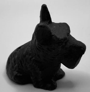 Vintage Cast Solid Metal Scottish Terrier Dog Pen or Pencil Holder 132 Grams - Picture 1 of 5