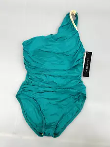 New LA BLANCA Size 4 Women's 1-Piece TEAL SwimSuit Summer Bathing Swim Suit - Picture 1 of 2
