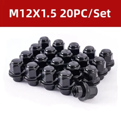 Tuercas de rueda negras de fábrica OEM 20 piezas 12x1,5 para LEXUS GX460 2009-2025 Foto 1 de 4